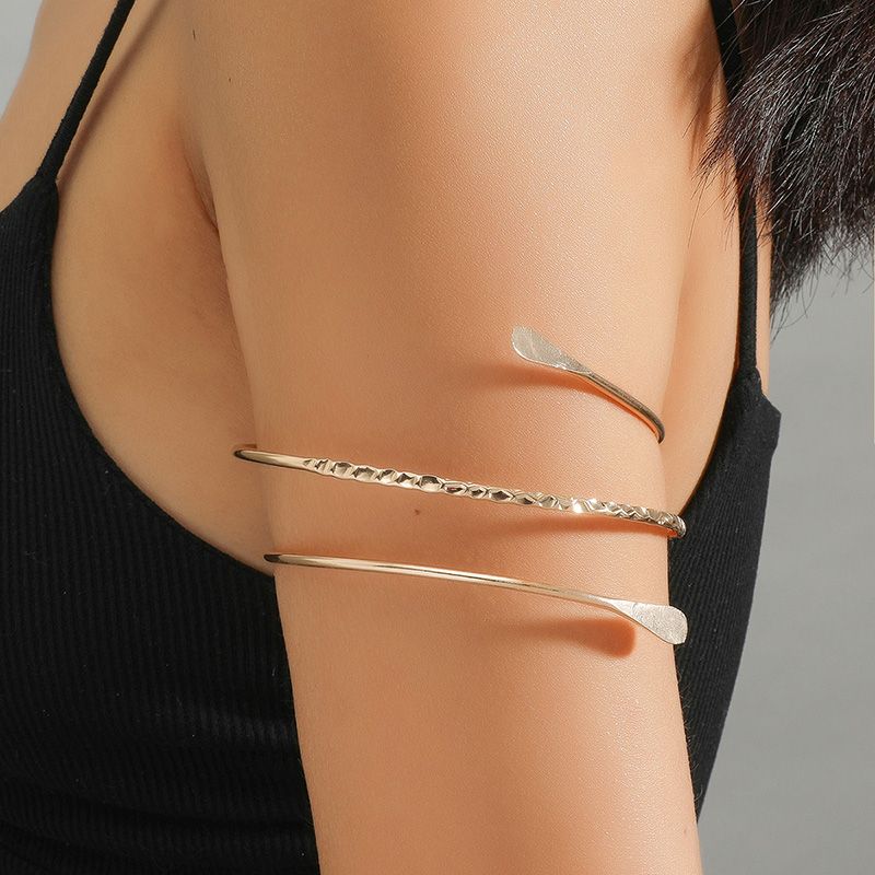 New Fashion Creative Winding Armband Spiral Geometric Metal Bracelet