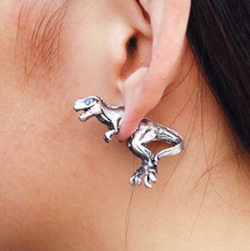 Women's Novelty Fashion Animal Dinosaur Alloy Earrings Plating No Inlaid Drop Earrings