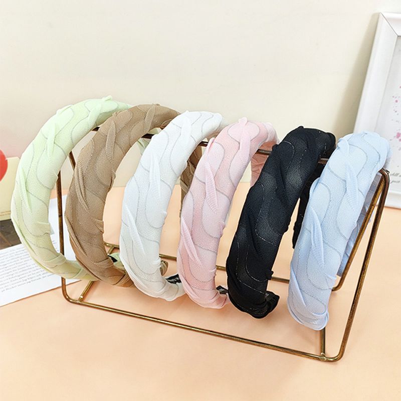 Women's Simple Style Solid Color Cloth Hair Accessories Hair Band