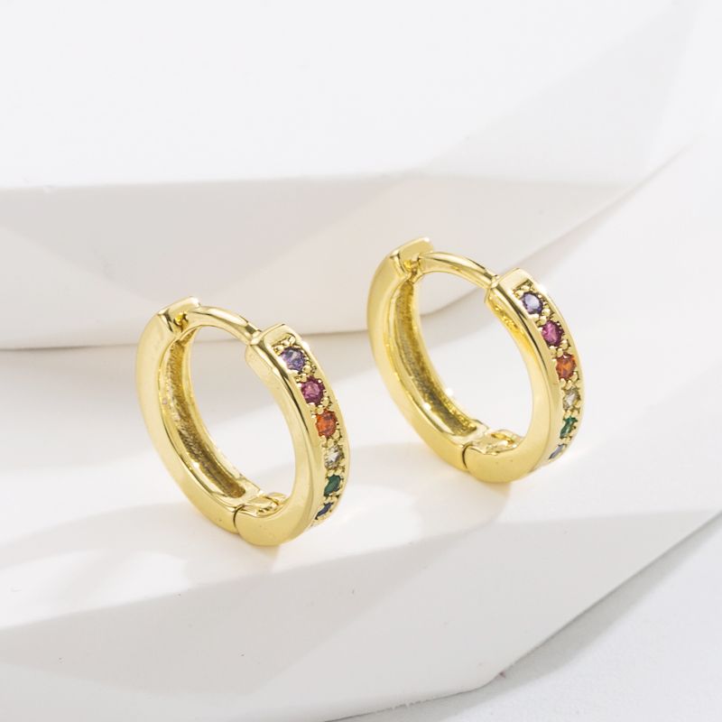 Colorful Personalized Stylish Colored Rhinestone Inlaid Ear Clip