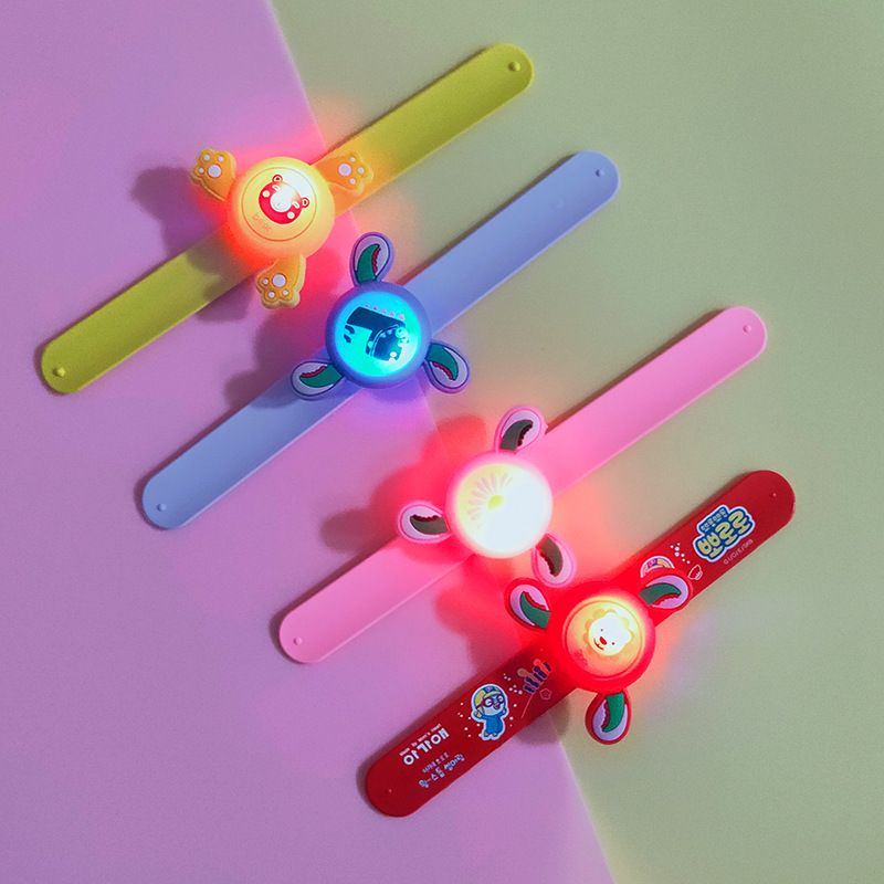 New Rotating Gyro Mosquito Repellent Bracelet Cartoon Silicone Gel Slap Wristband