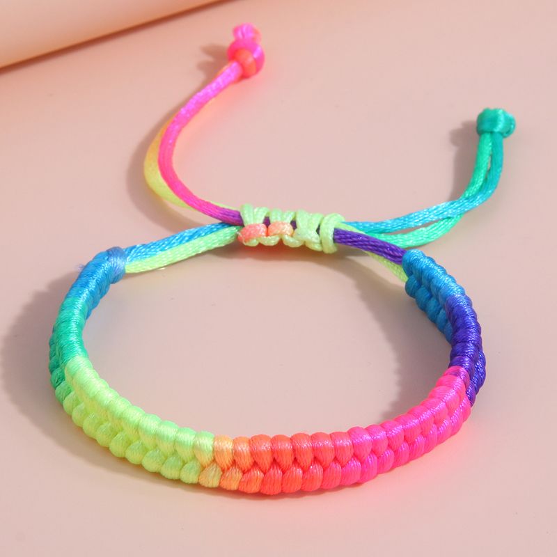 Mode Coloré Synthétiques Tresser Femmes Bracelets
