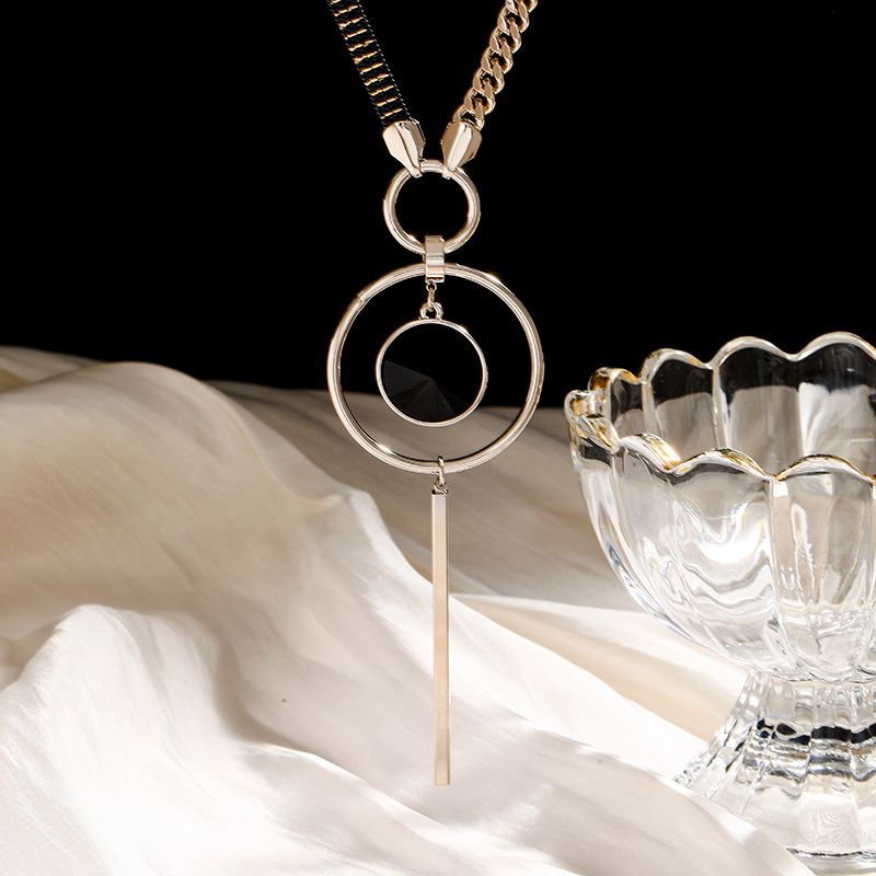Mode Kreis Legierung Halskette Mit Anhänger Kupfer Halsketten