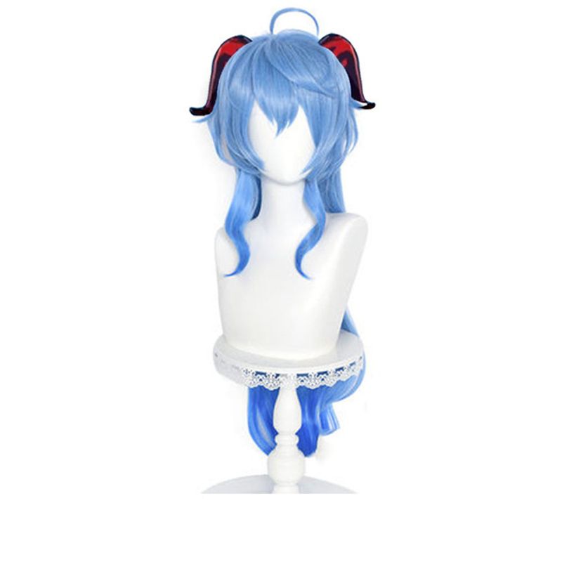 Peluca Anime Cosplay Original Dios Dulce Lluvia Cos Peluca Azul Gradiente Pelo Largo Anti-real Cuero Cabelludo Funda Peluca