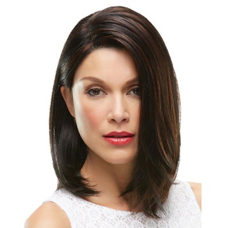 Hot Sale At  Wig European And American Fashion Wig Lady White Split Short Straight Hair Synthetic Wigs Hot Sale