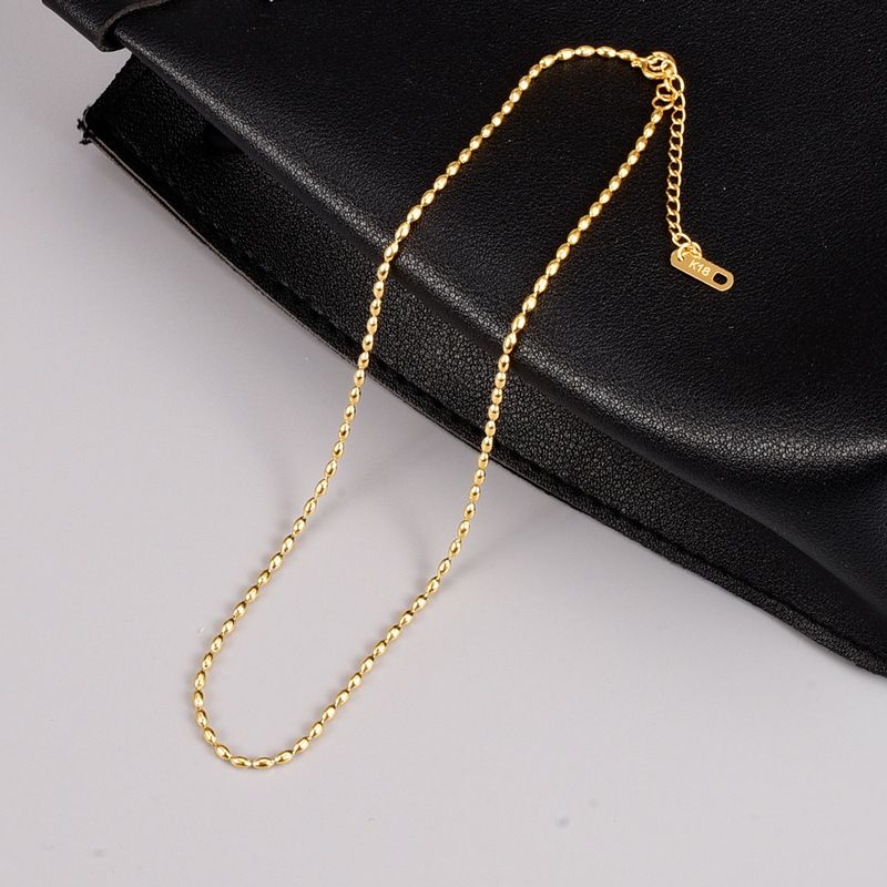 Simple Style Geometric Titanium Steel Necklace Plating Stainless Steel Necklaces