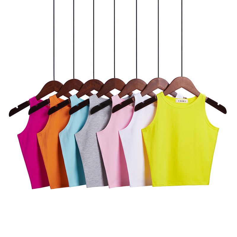 Women's T-shirt Sleeveless Tank Tops Basic Fashion Solid Color