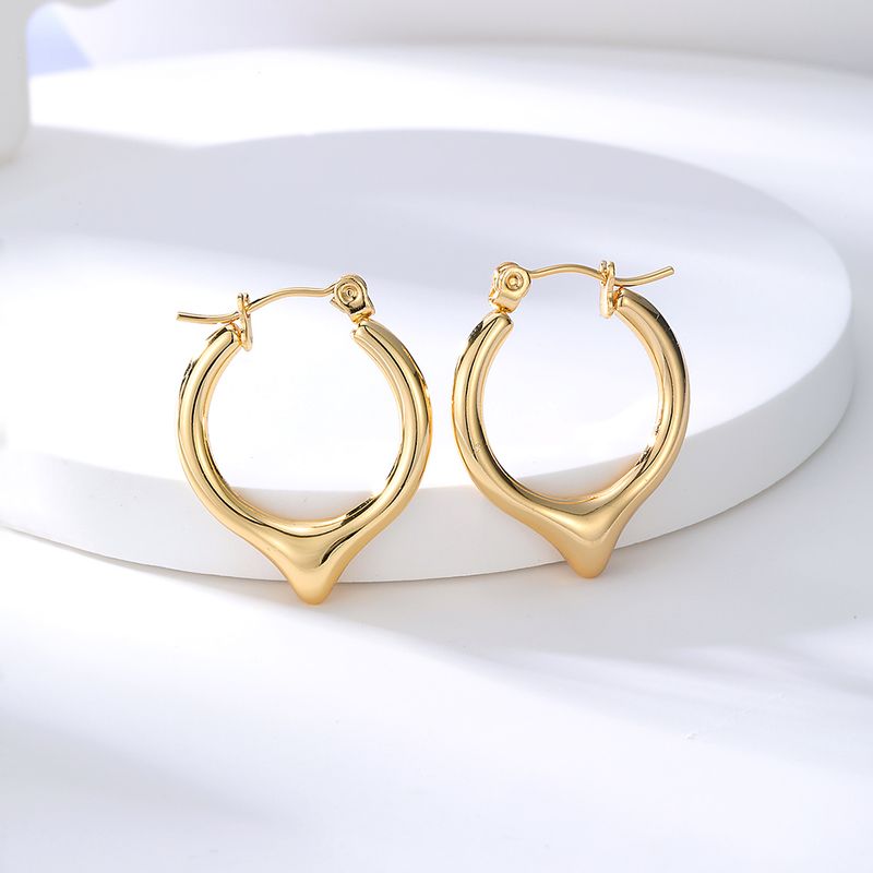 Simple Style Geometric Stainless Steel Earrings Plating Stainless Steel Earrings