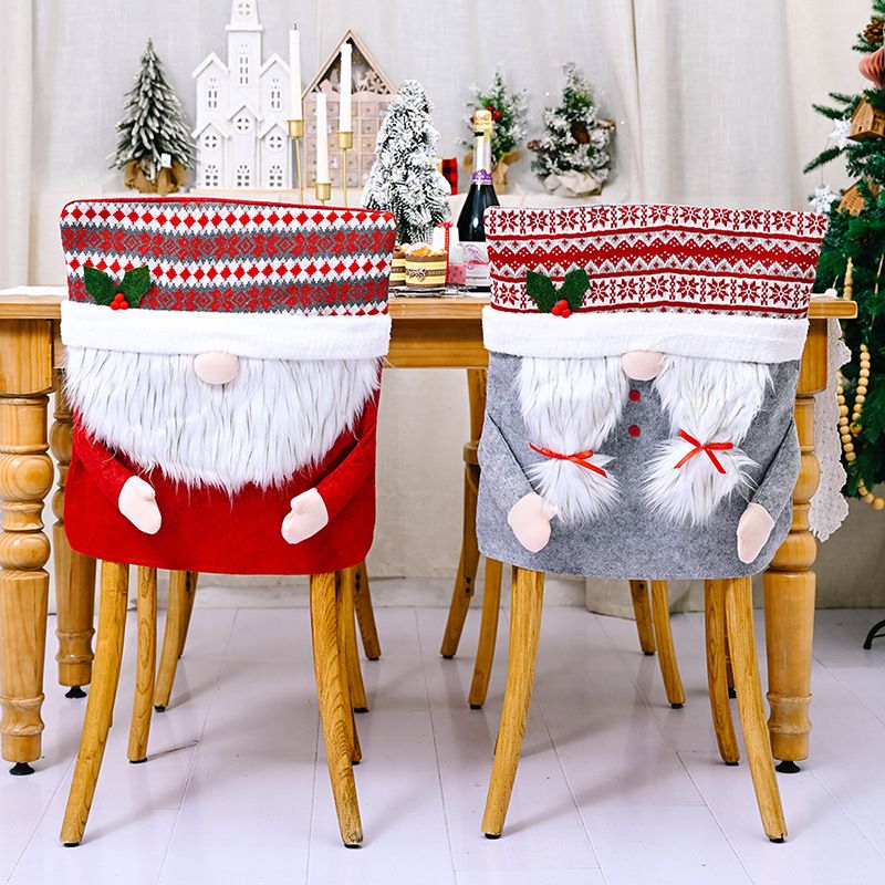 Christmas Santa Claus Cloth Party Chair Cover