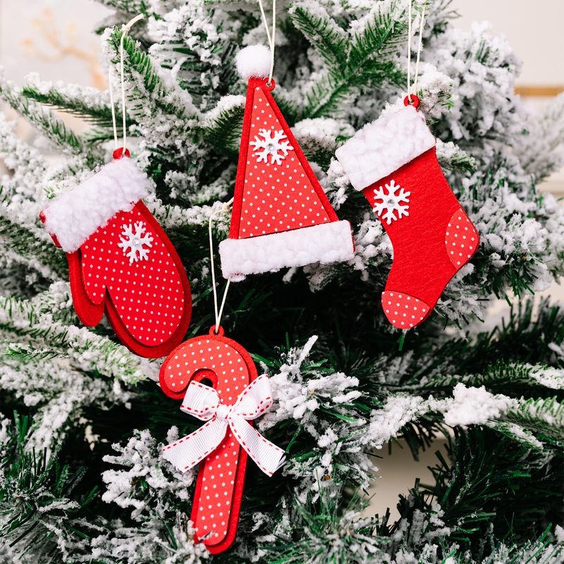 Christmas Sock Snowflake Cloth Party Hanging Ornaments