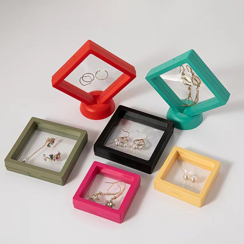 Fashion Solid Color PE Plastic Jewelry Boxes