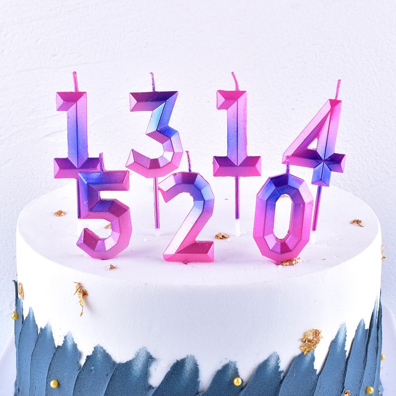 Anzahl Paraffin Geburtstag Kerze