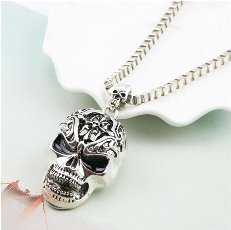 Punk Skull Alloy Plating Necklace 1 Piece