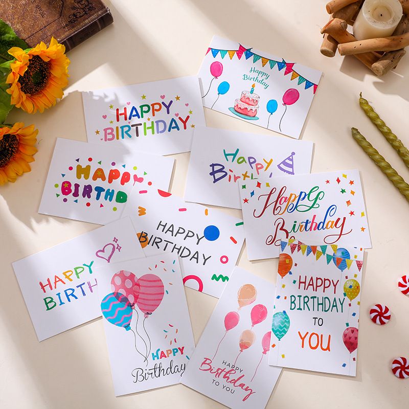 Birthday Cute Letter Paper Card