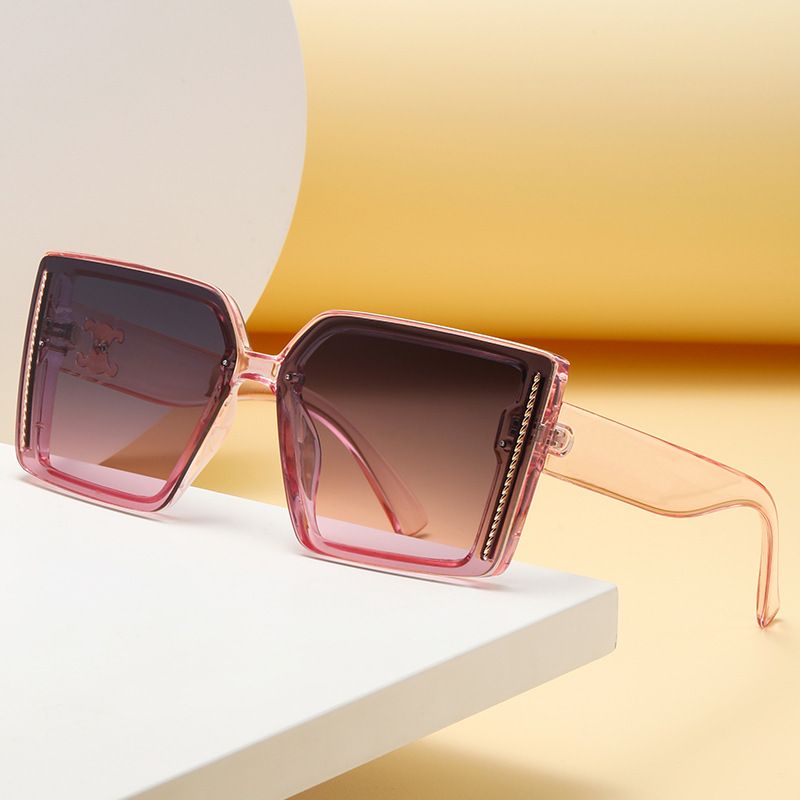 Frau Mode Geometrisch Quadrat Sonnenbrille