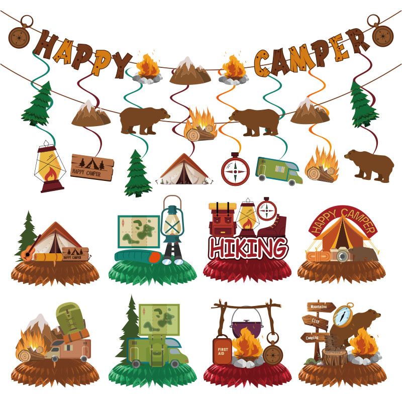 Animal Letter Tree Paper Party Ornaments Banner