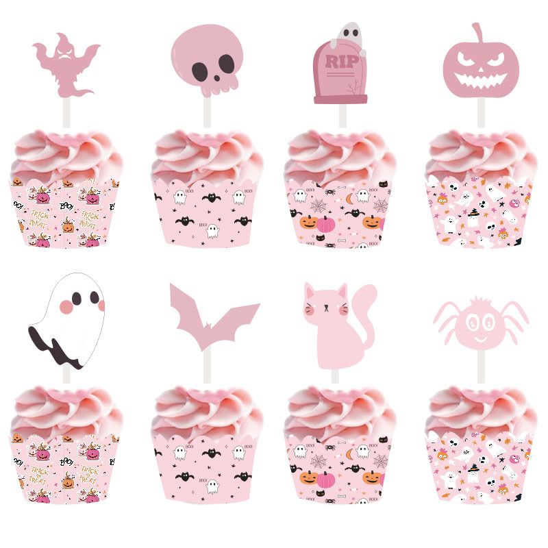 Halloween Halloween Pattern Paper Party Cake Decorating Supplies