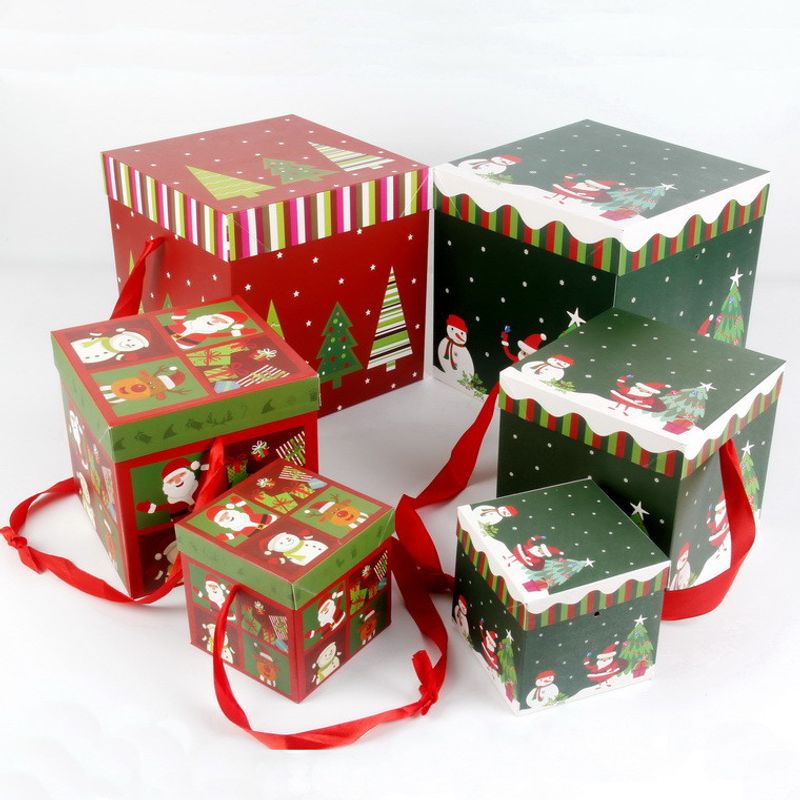 Noël Sapin De Noël Lettre Bonhomme De Neige Papier Fête Fournitures D'emballage Cadeau