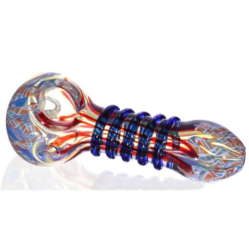 Coiled Glass Crafts Tobacco Pipe