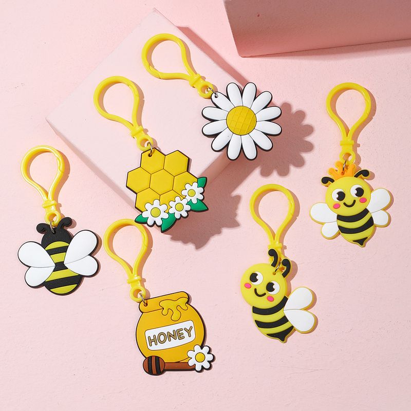 Cute Flower Bee Keychain