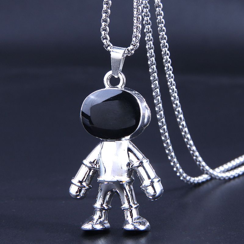 Punk Astronaut Alloy Plating Sweater Chain 1 Piece