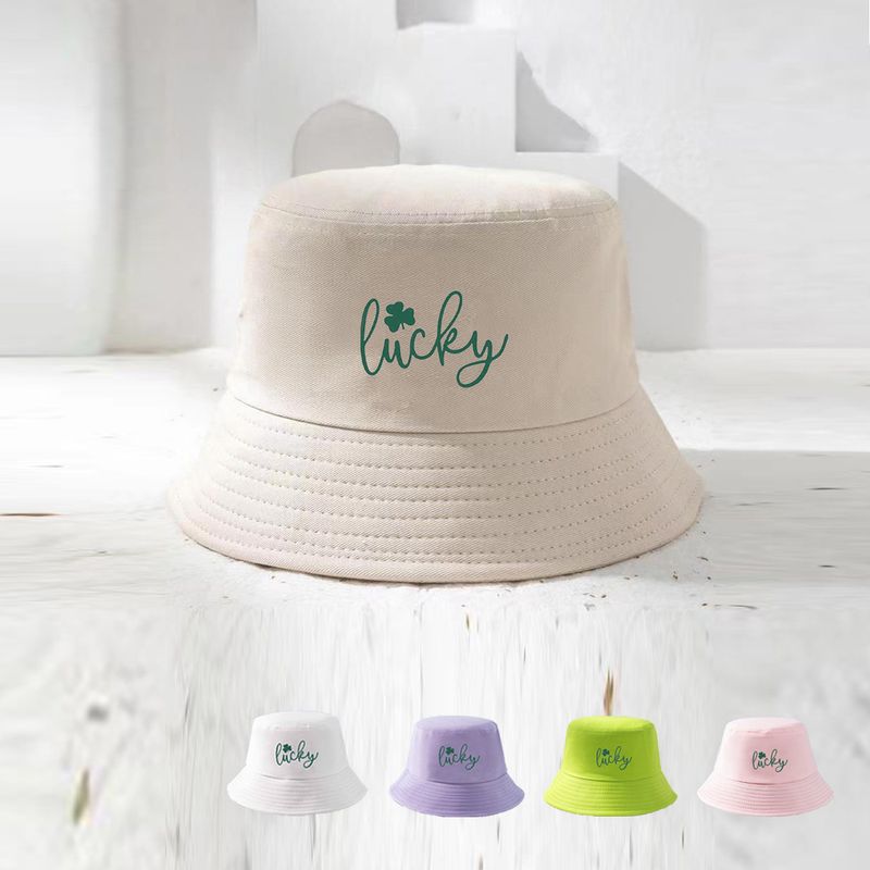 Women's Cute Letter Bucket Hat