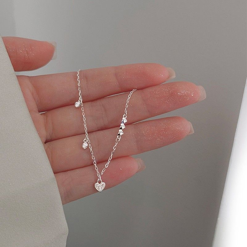 Simple Style Geometric Heart Shape Silver Plating Bracelets