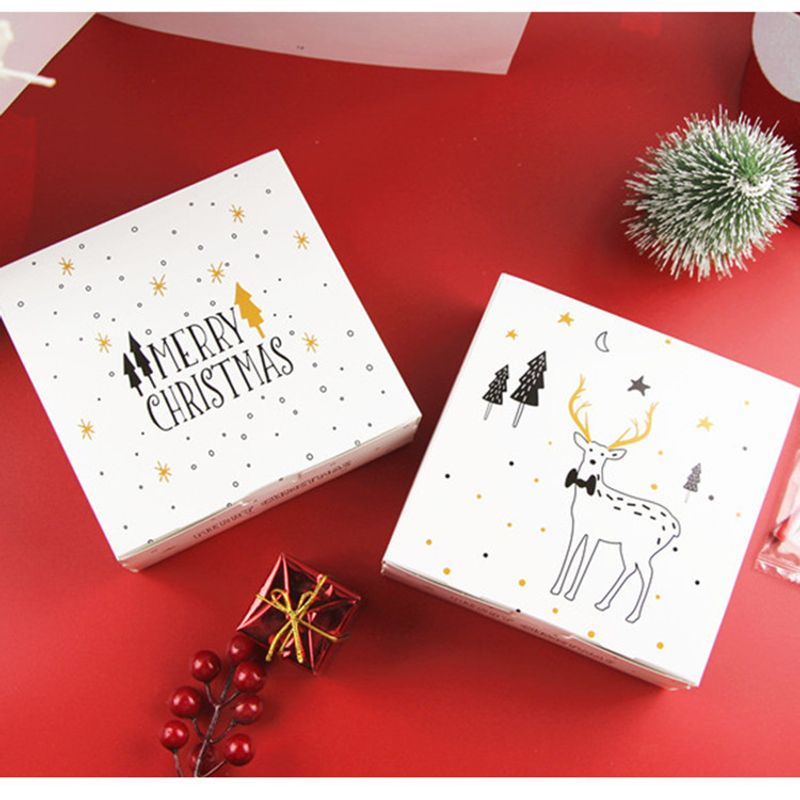 Christmas Letter Elk Paper Gift Box Food Packaging