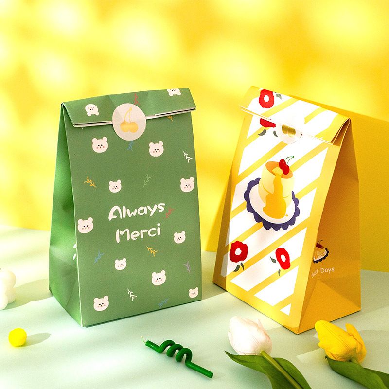 Korean Style Cartoon Extra Thick Candy Party Paper Packaging Bags