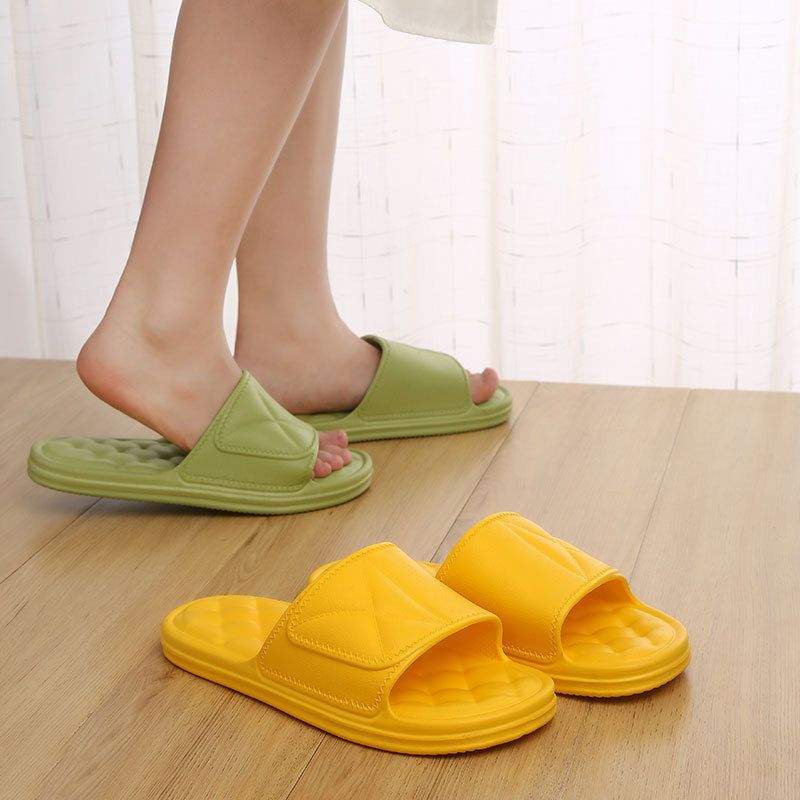 Unisex Casual Solid Color Round Toe Slides Slippers