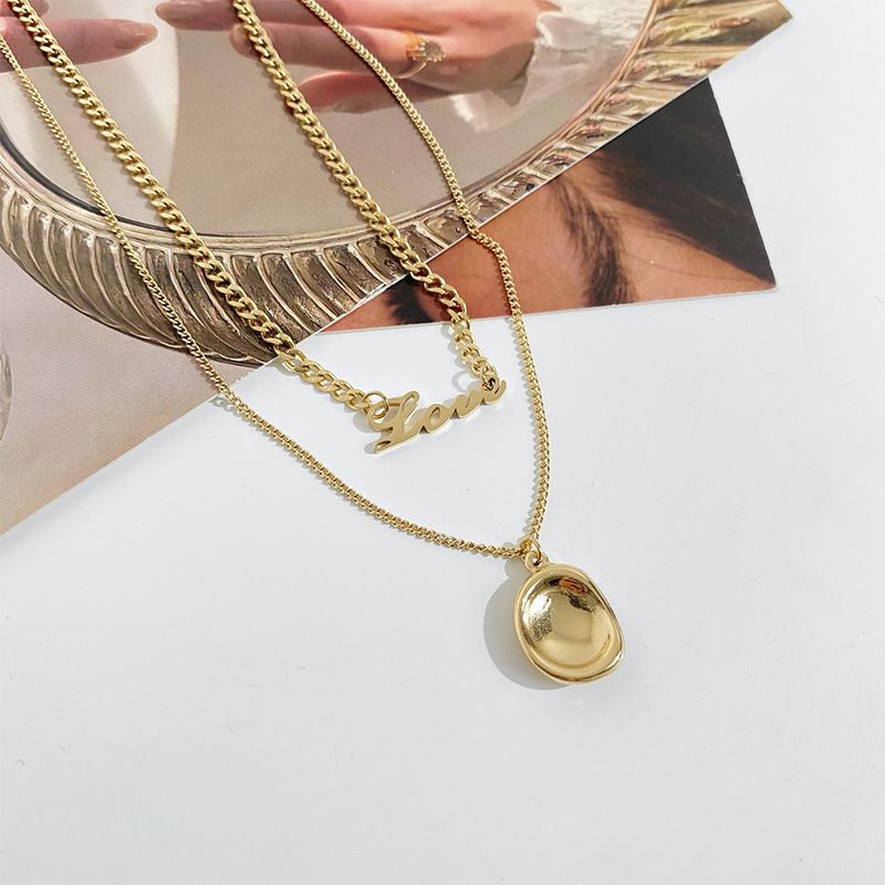 Fashion Love Stainless Steel Necklace Plating Stainless Steel Necklaces