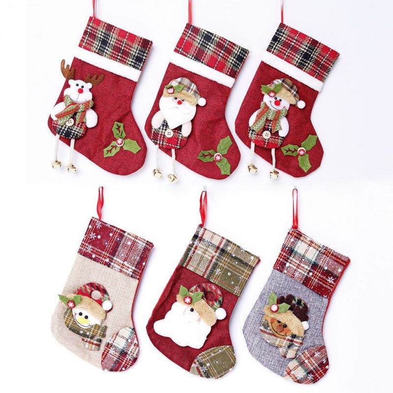 Christmas Santa Claus Snowman Nonwoven Party Hanging Ornaments