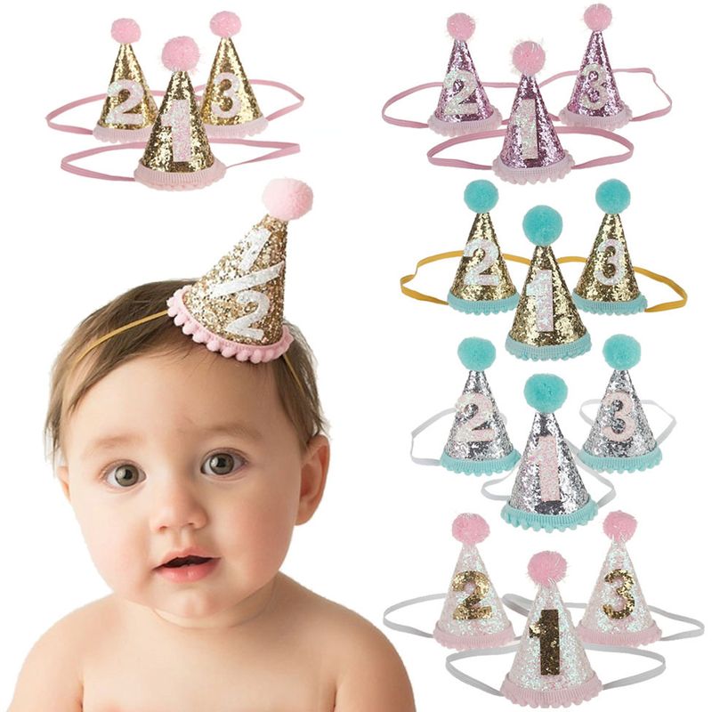 Cute Number Pu Birthday Costume Props Birthday Party Hat