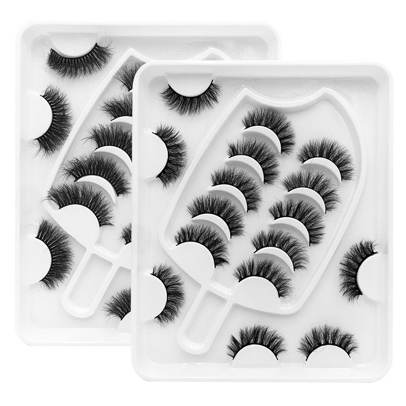 8 Pairs Of Multi-layer Thick Mink False Eyelashes