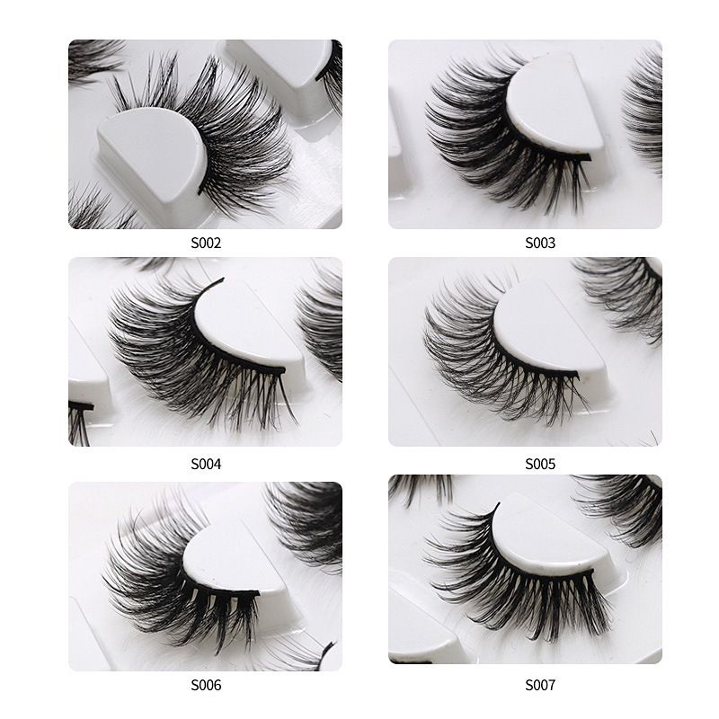 4 Pairs Of Thick Three-dimensional Multi-layer Thickened Mink Fur False Eyelashes