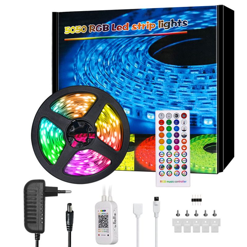 40-key Bluetooth Music Timing App5050rgb Light Strip Led Light Set