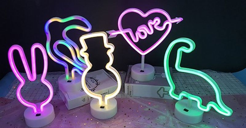 Valentine's Day Romantic Anchor Snowman Plastic Indoor Night Lights