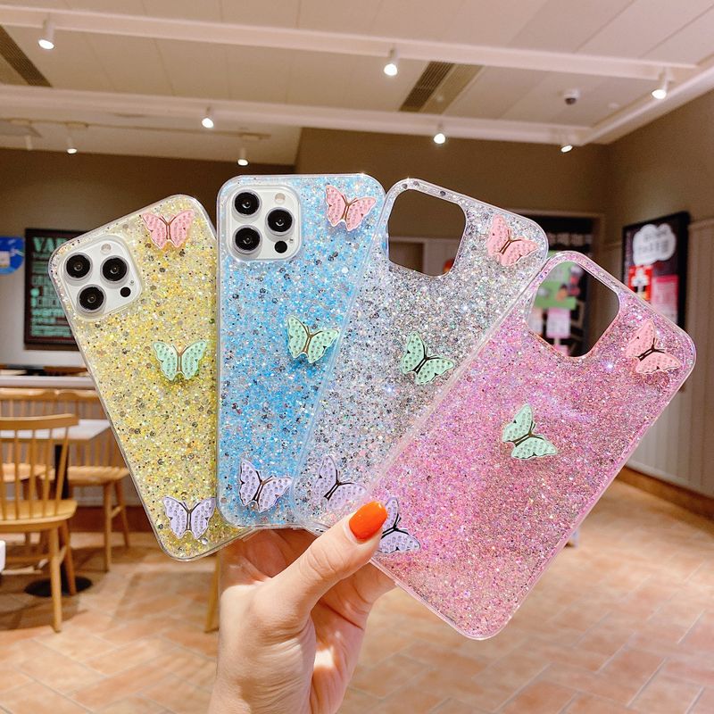 Fashion Butterfly Silica Gel  Iphone Phone Cases