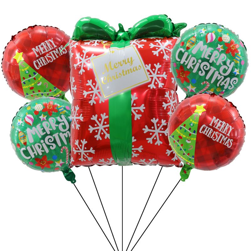 Christmas Christmas Tree Snowflake Aluminum Film Party Balloons