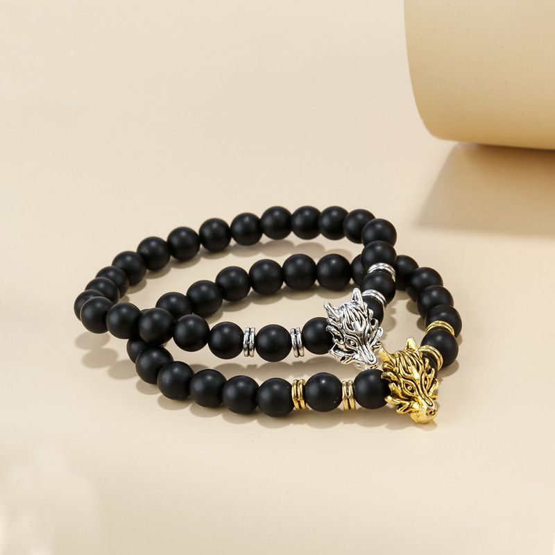 Simple Style Animal Synthetic Gemstones Alloy Beaded Bracelets