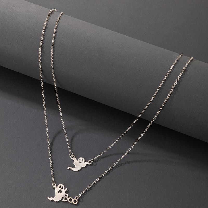 Funny Ghost Alloy Layered Necklaces