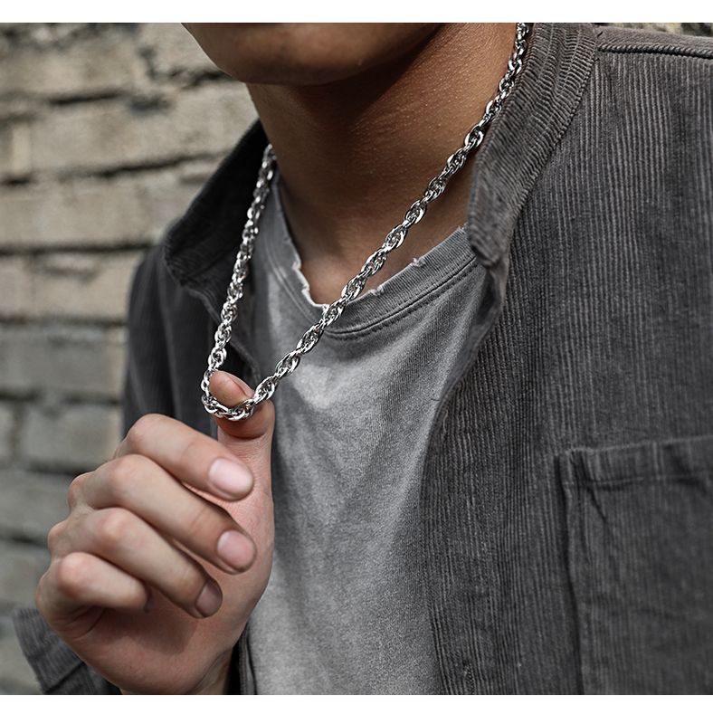 Hip-hop Geometric Stainless Steel Necklace 1 Piece