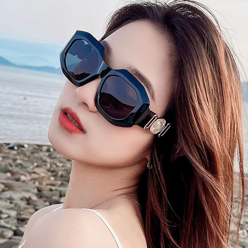 Unisex Fashion Geometric Resin Polygon Sunglasses