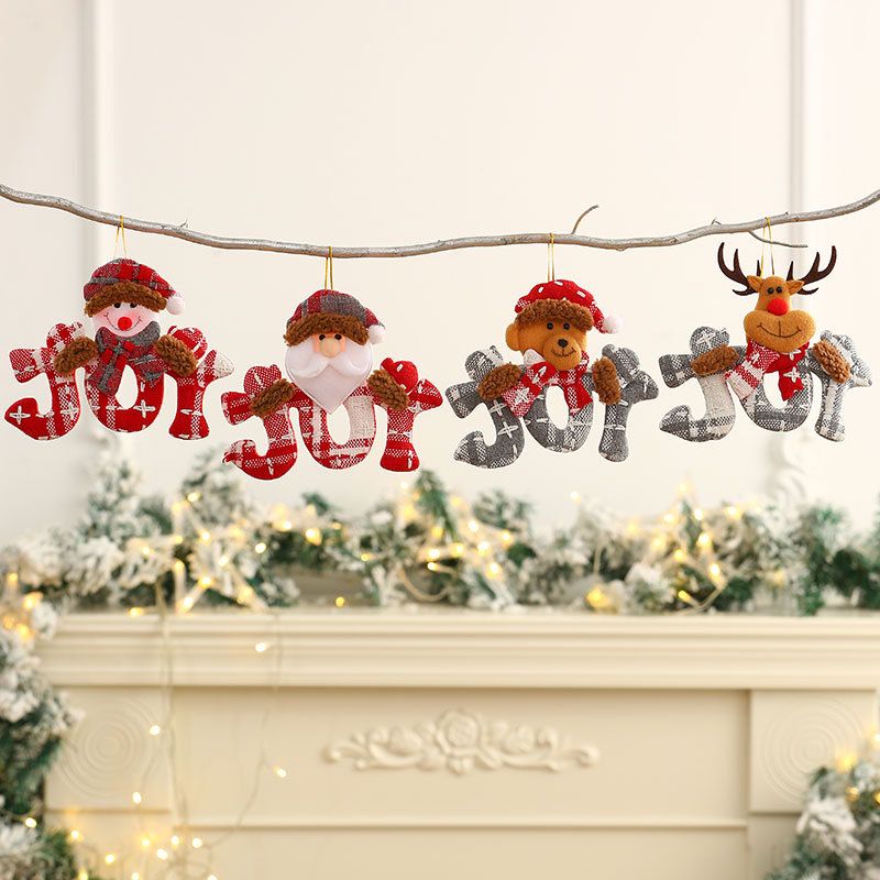 Weihnachten Weihnachtsmann Tuch Gruppe Hängende Ornamente