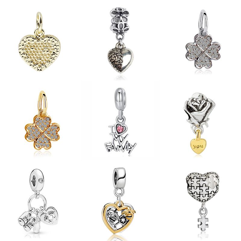 Alloy Zircon Letter Heart Shape Petal Fashion