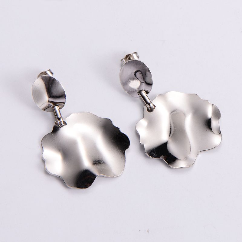Simple Style Irregular Stainless Steel Earrings Plating Stainless Steel Earrings