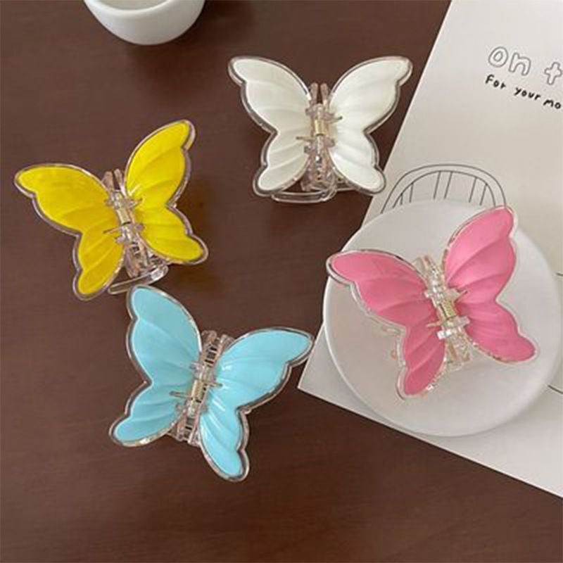 Simple Style Butterfly Plastic Hair Claws