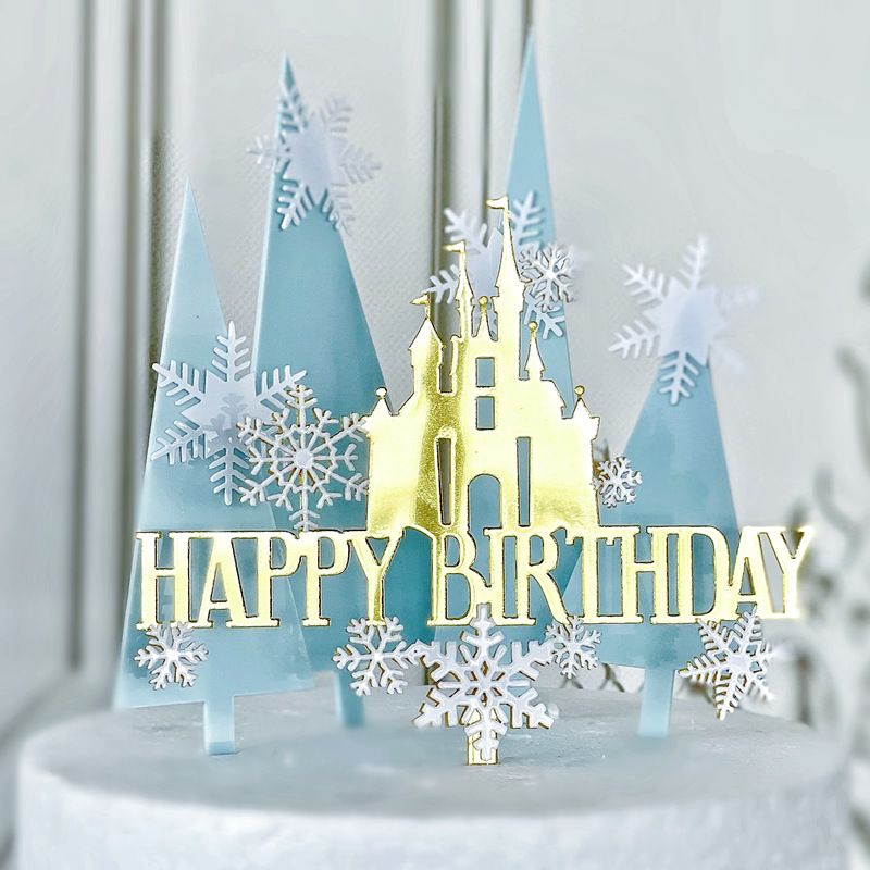 Christmas Letter Arylic Birthday Cake Decorating Supplies