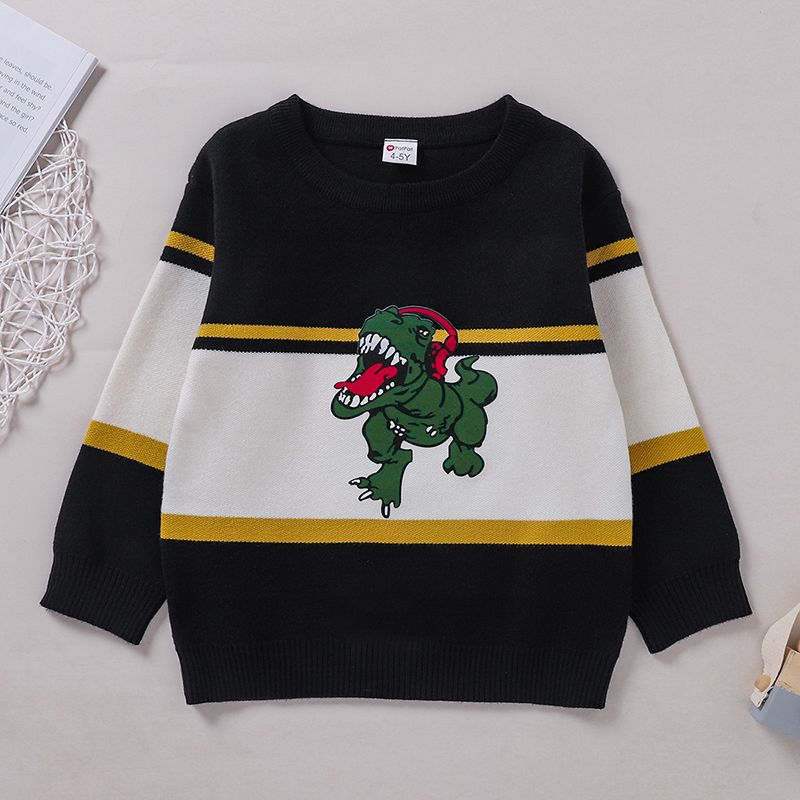 Casual Dinosaur Polyester Acrylic Printing Patchwork Baby Clothes
