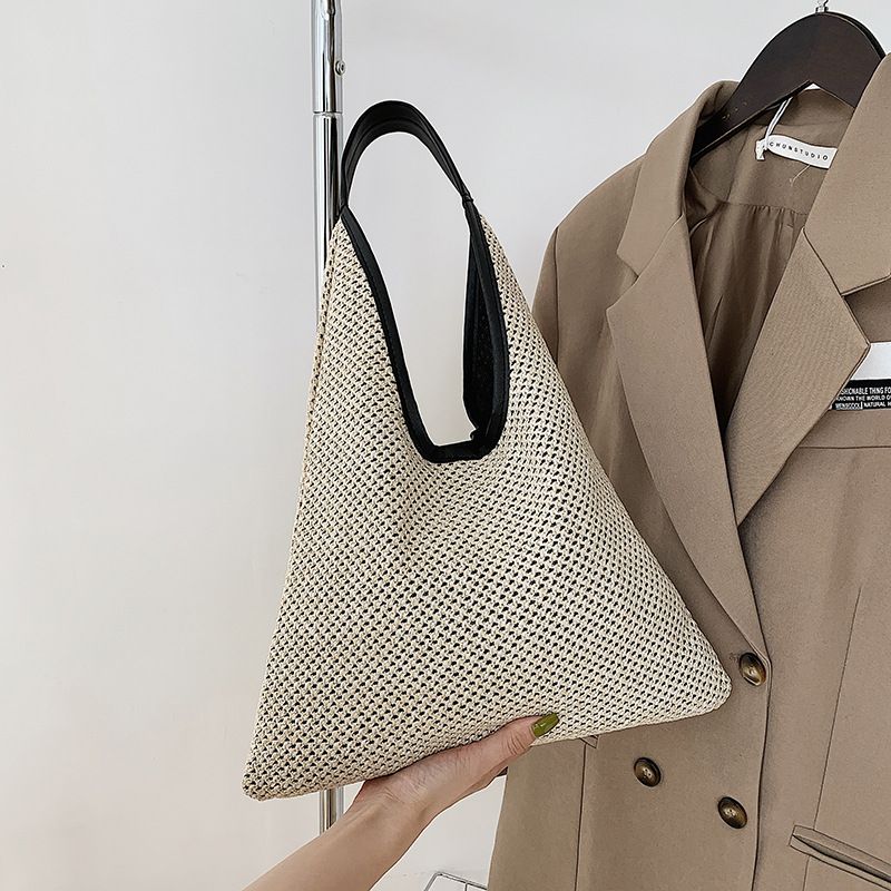 Women's Small Straw Streetwear Tote Bag